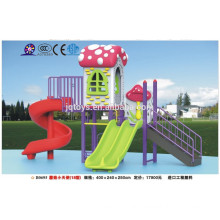 B0695 meubles de jardin maternelle Hotsale Enfants Outdoor Champignon en plastique Aire de jeux Set kid plastic playground slide park